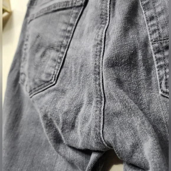 AG Women's Adriano Goldschmied The Stevie Slim Straight Grey Gray Jeans Sz 27R - Picture 10 of 11